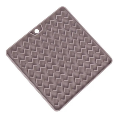 Messy Cats Silicone Reversible Interactive Feeding Mat - Grey