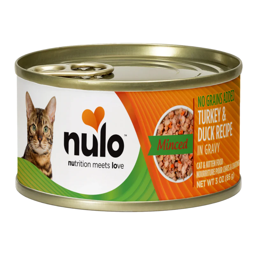 Nulo Minced Turkey & Duck Recipe In Gravy Cat Can