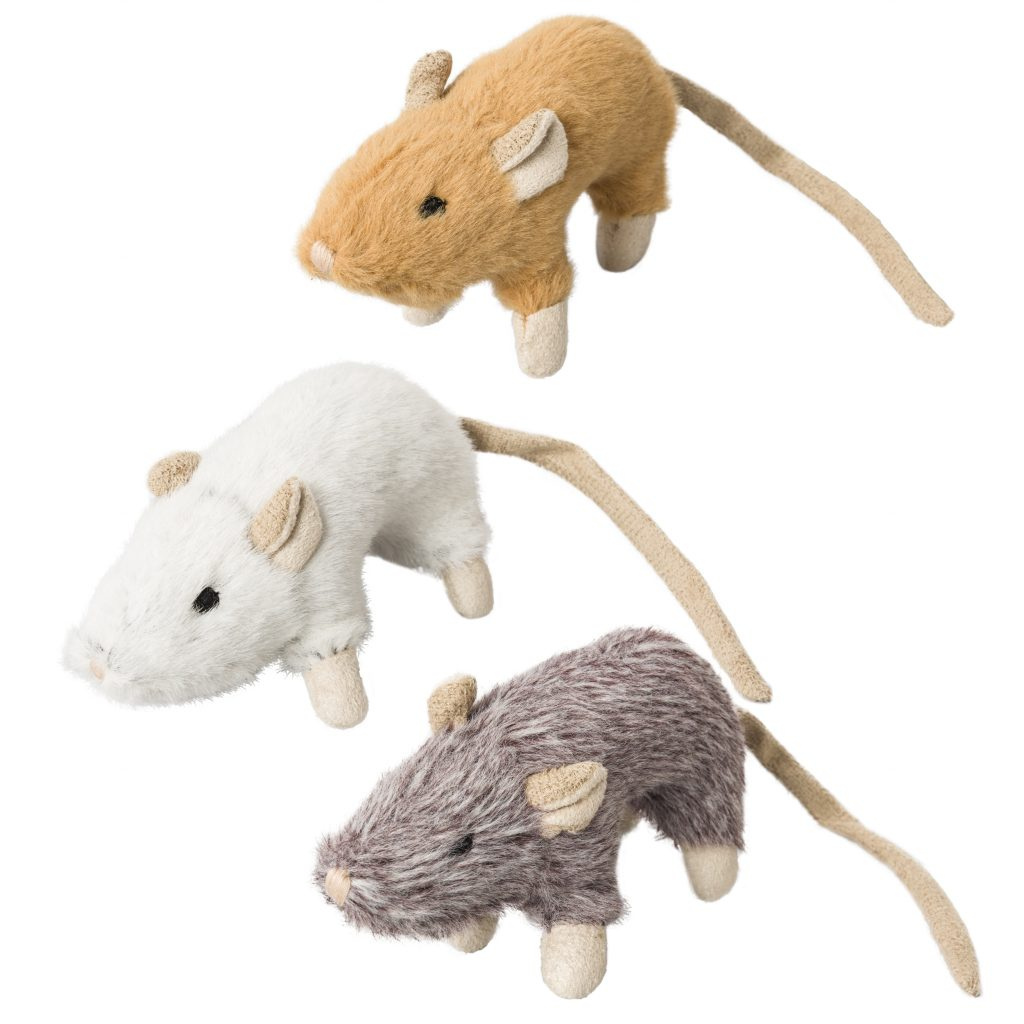 SPOT House Mouse Helen 4" Assorted Cat Toy