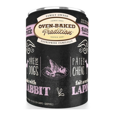 Oven-Baked Tradition Grain Free Rabbit Pate Dog Can