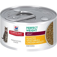 Hill's Science Diet Perfect Weight Roasted Vegetable & Chicken Medley Cat Can