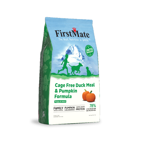 First Mate Cage Free Duck Meal & Pumpkin Formula for Dogs