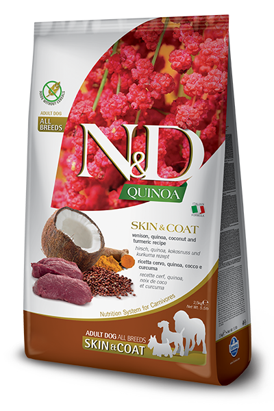 N&D Quinoa Functional Canine Skin & Coat Venison