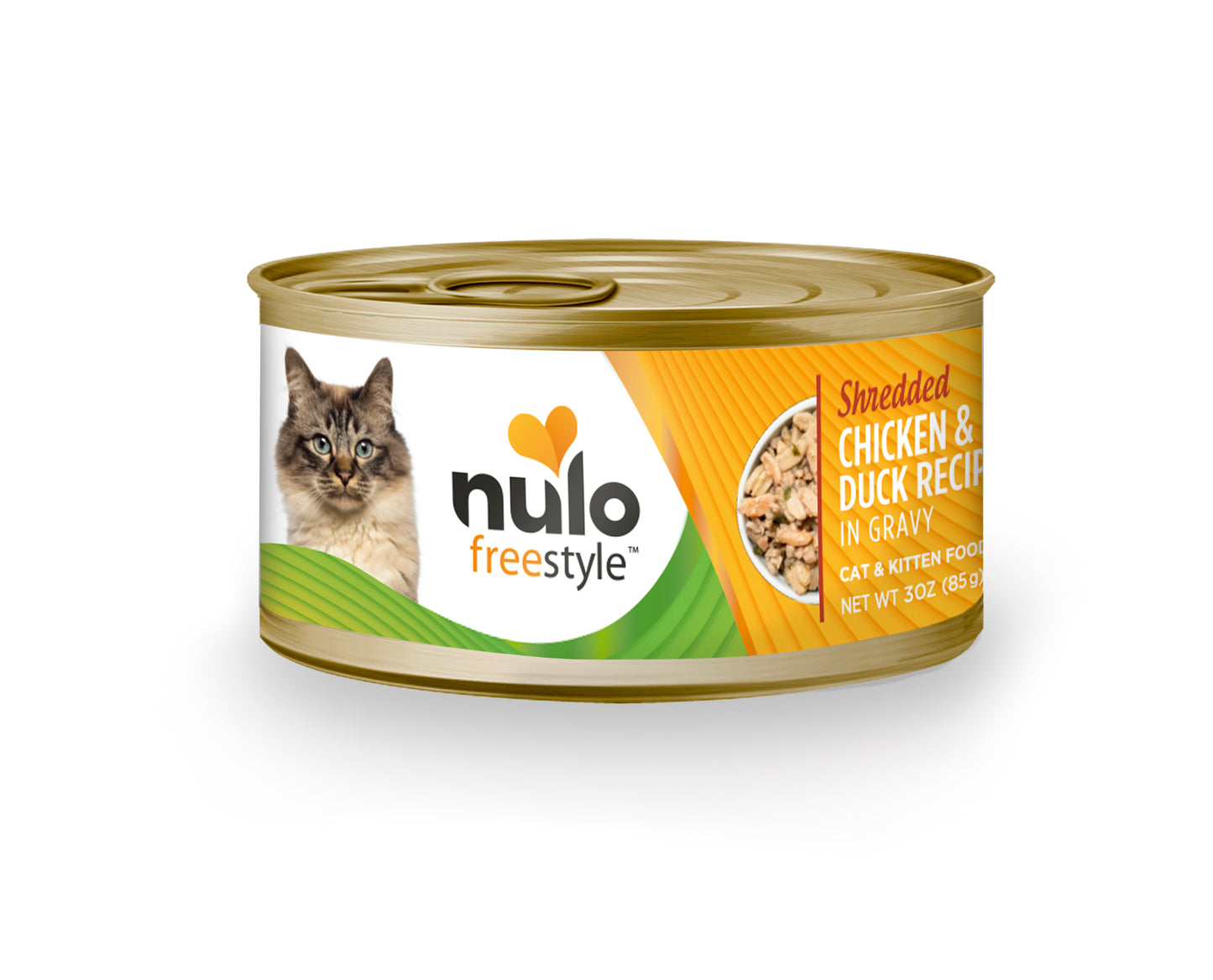 Nulo Freestyle Shredded Chicken & Duck Recipe in gravy for Cats