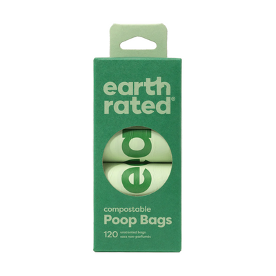 Earth Rated Certified Compostable Refill Poop Bags (8 Rolls)