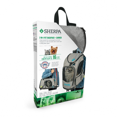 Sherpa Travel 2-in-1 Backpack Pet Carrier