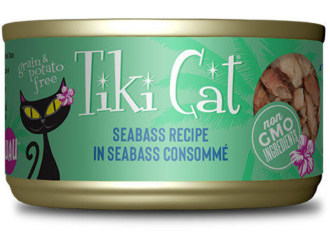 Tiki Cat Oahu Luau Seabass Cat Cam