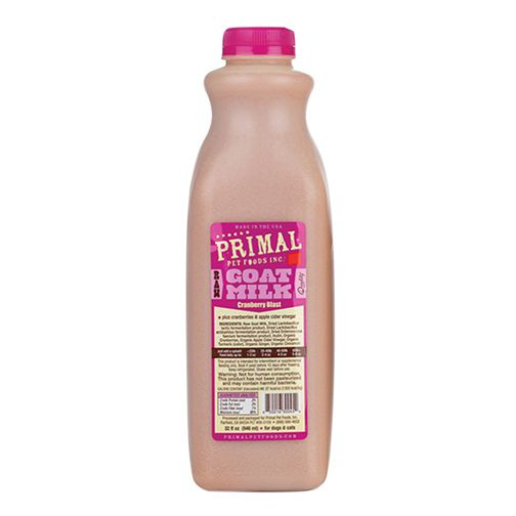 Primal Frozen Goat Milk Cranberry Blast for Dogs and Cats