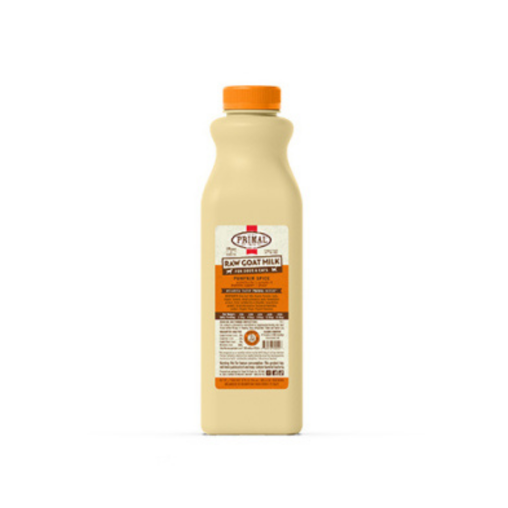Primal Raw Goat Milk Pumpkin Spice Recipe Frozen for Dogs & Cats