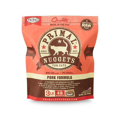 Primal Raw Frozen Pork Nuggets Cat Food