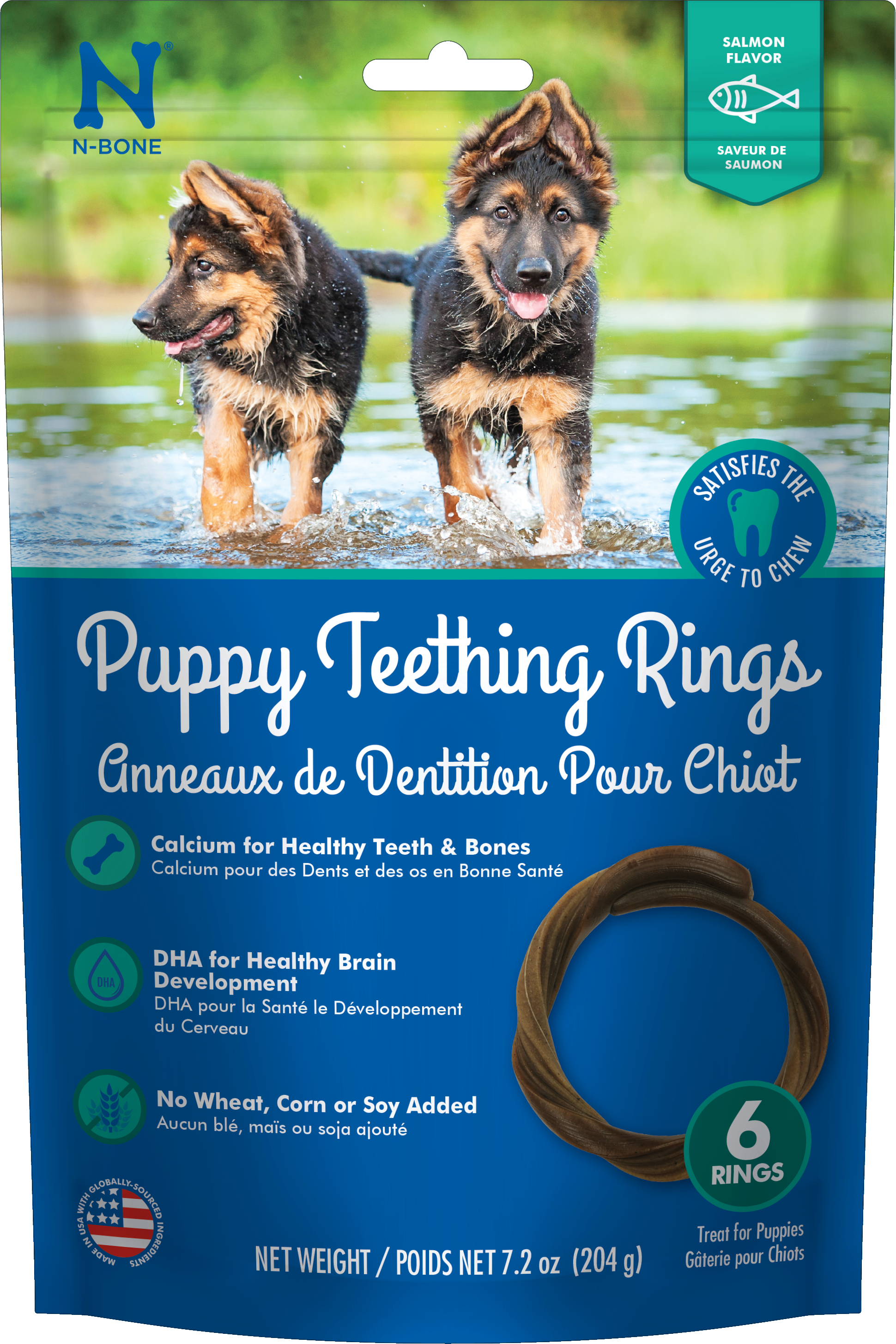 NPIC Puppy Teething Rings Grain-Free Salmon