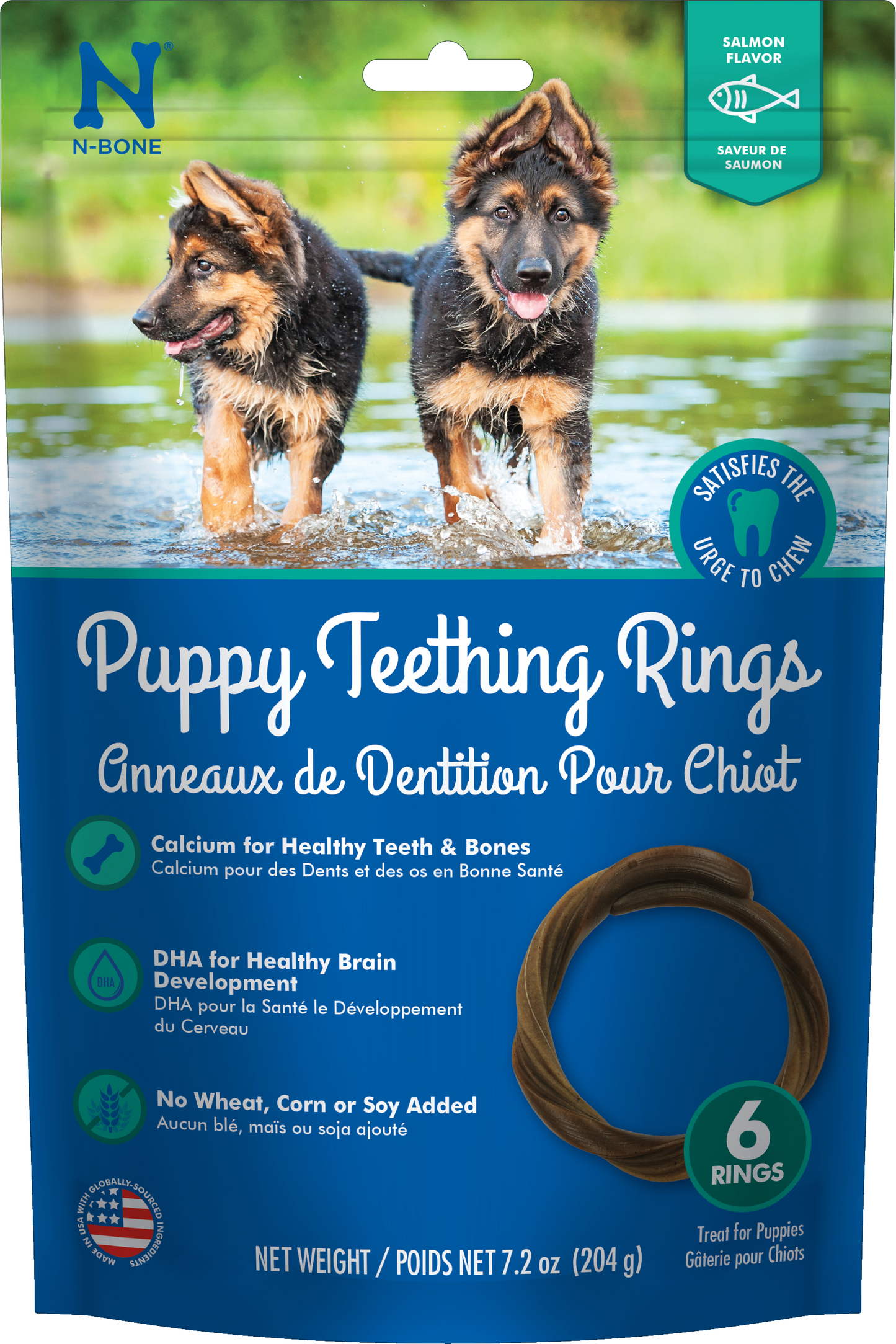 NPIC Puppy Teething Rings Grain-Free Salmon