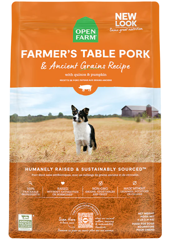 Open Farm Ancient Grains Farmer's Table Pork Dog Food