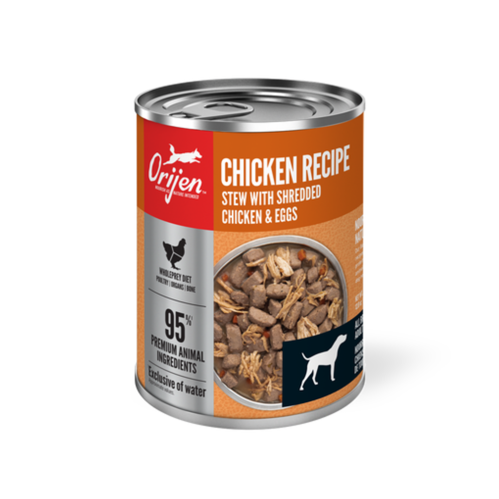 Orijen Chicken Recipe Stew with Shredded Chicken and Eggs Dog Can