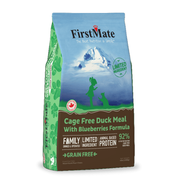 First Mate Cage Free Duck Meal & Blueberries Formula