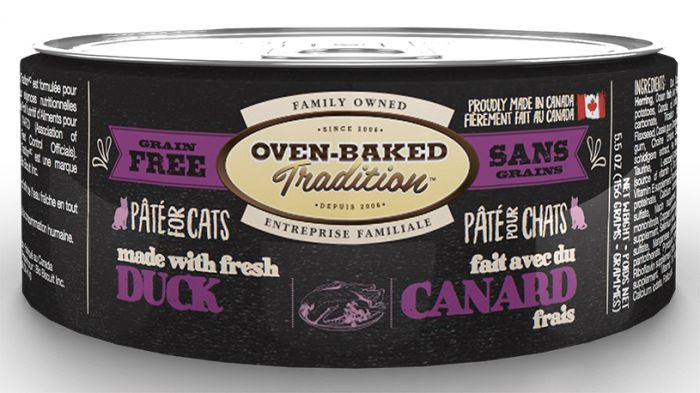 Oven-Baked Tradition Cat Can Grain-Free Pate - Duck