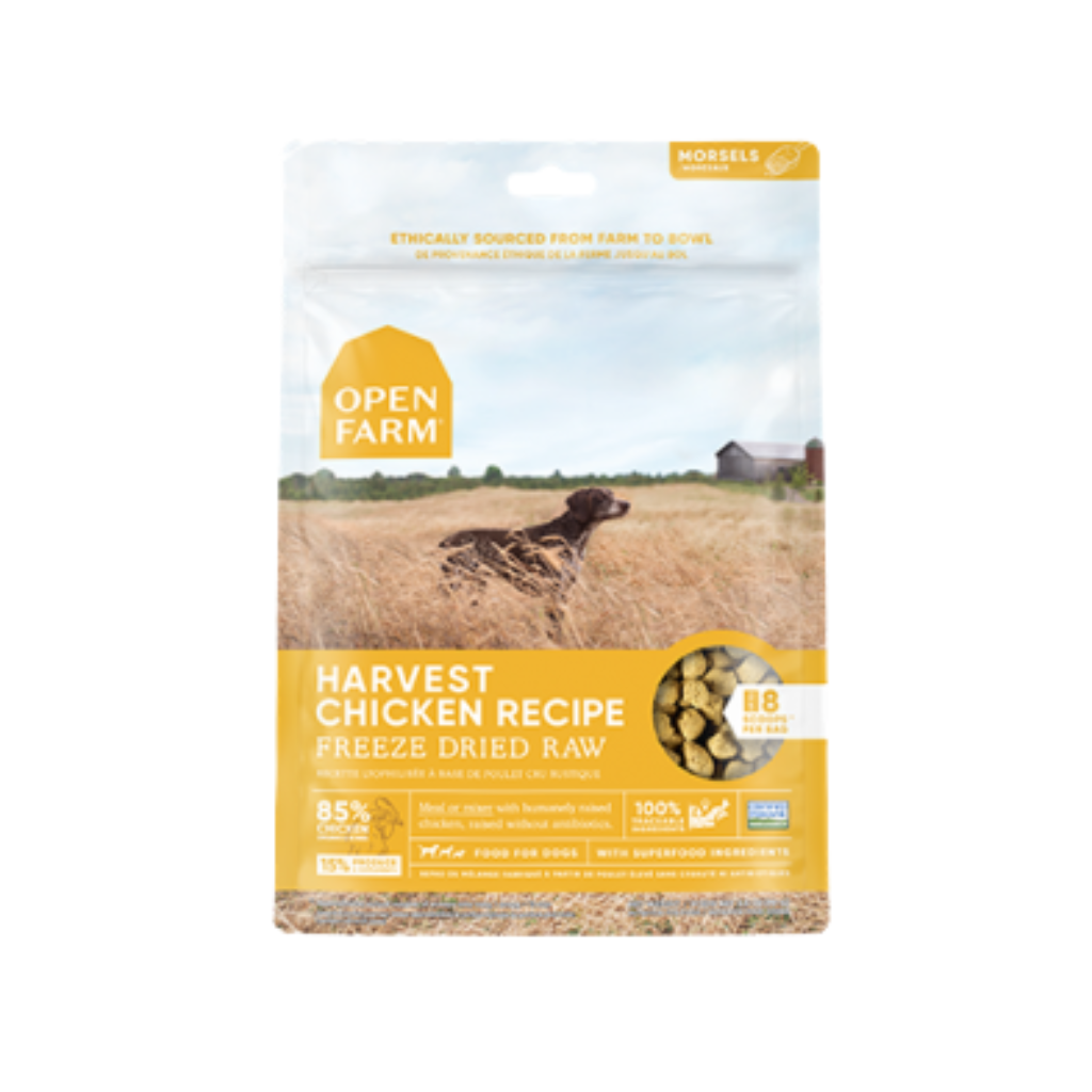 Open Farm Freeze Dried Raw Harvest Chicken Dog Food