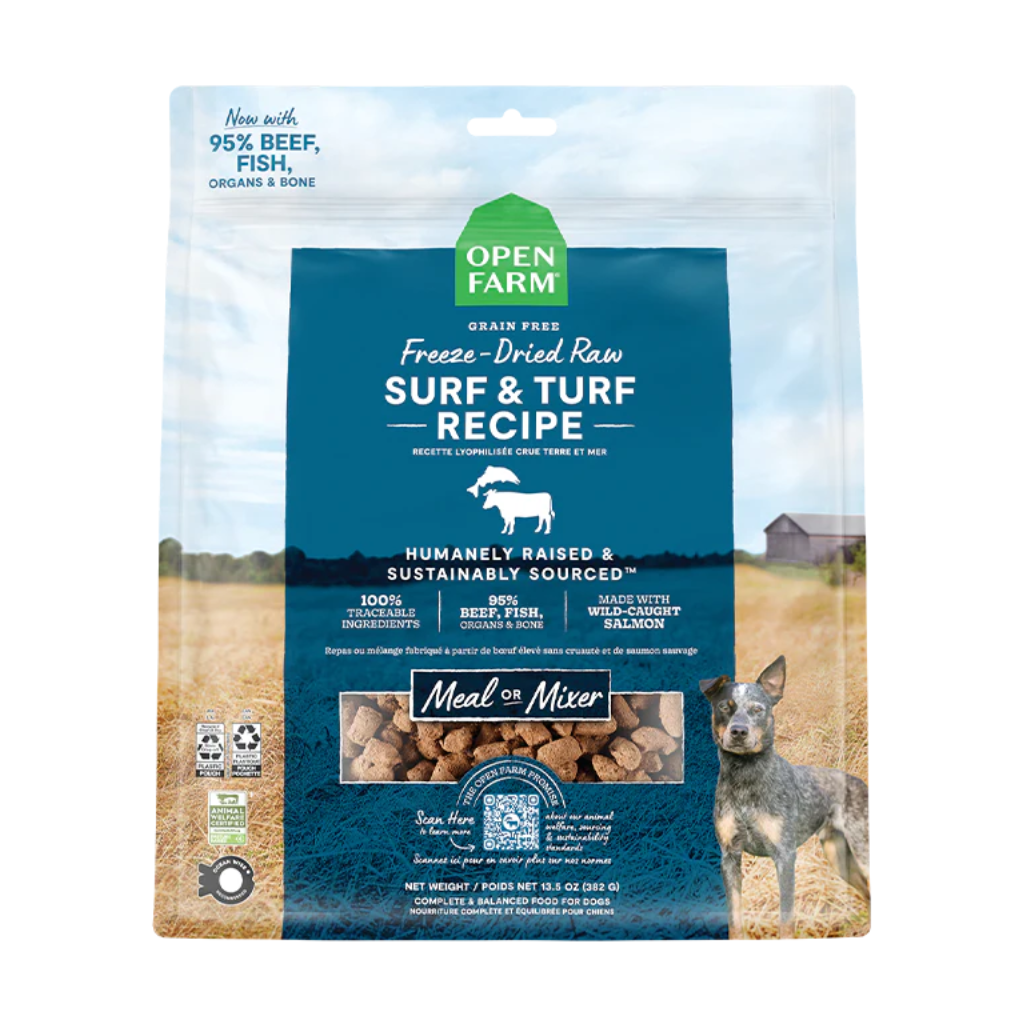 Open Farm Freeze Dried Raw Surf & Turf Dog Food