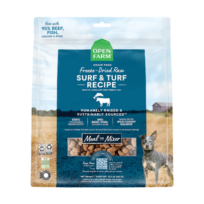 Open Farm Freeze Dried Raw Surf & Turf Dog Food