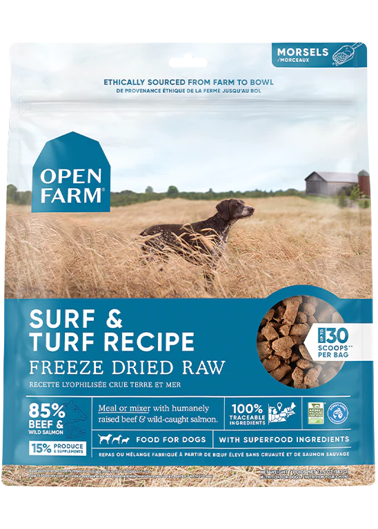Open Farm Freeze Dried Raw Surf & Turf Dog Food