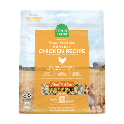 Open Farm Freeze Dried Raw Harvest Chicken Dog Food