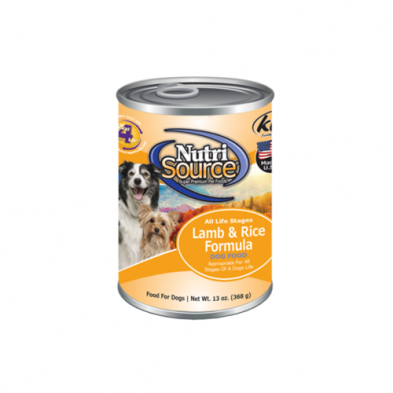 NutriSource Lamb & Rice Formula Wet Dog Food