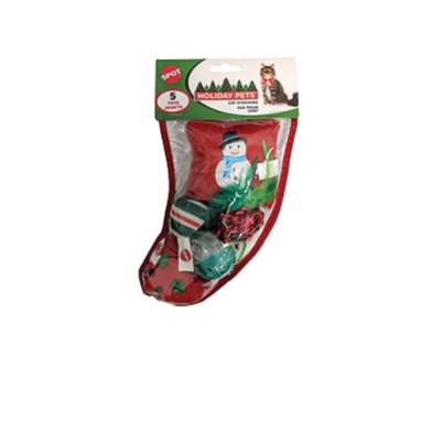 SPOT Holiday Stocking Assorted Small (5 pc) for Cats