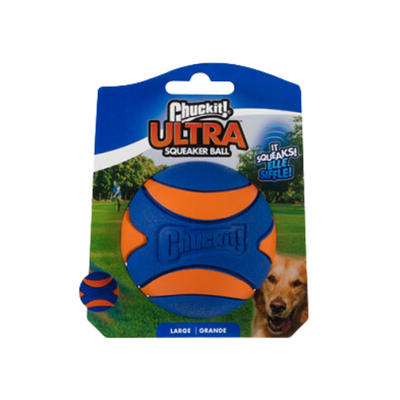 Chuckit! Ultra Squeaker Ball Large Dog Toy (1 Pack)