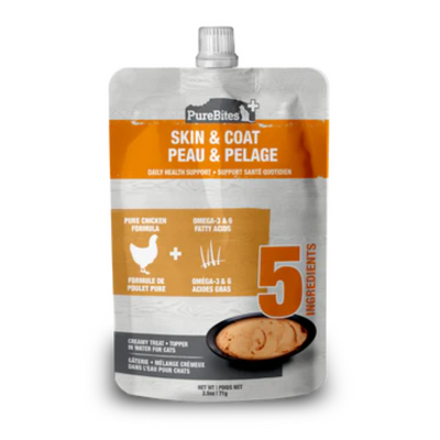 Purebites Squeezables Skin & Coat for Cats