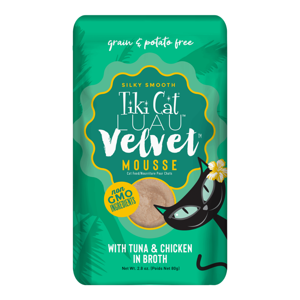 Tiki Cat Velvet Mousse - Tuna & Chicken in Broth Cat Pouch