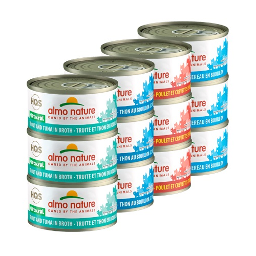 Almo Nature Natural Rotational Pack 2 Fish & Chicken Cat 12 Cans