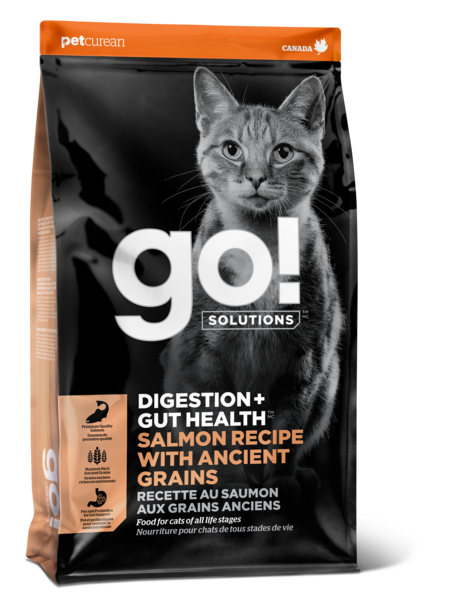 Go! Solutions Digestion & Gut Health Salmon Recipe with Ancient Grains for Cats