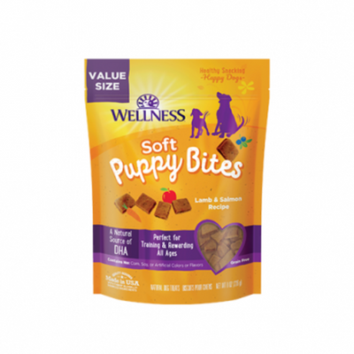 Wellness Complete Health Just for Puppy Soft Puppy Bites Lamb & Salmon Dog Treats