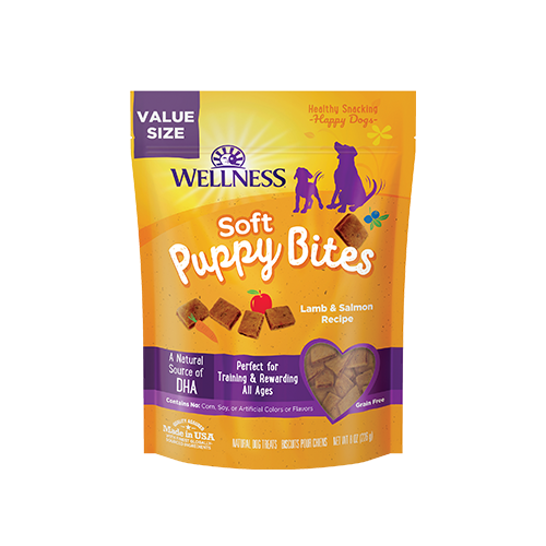Wellness Complete Health Just for Puppy Soft Puppy Bites Lamb & Salmon Recipe Treats