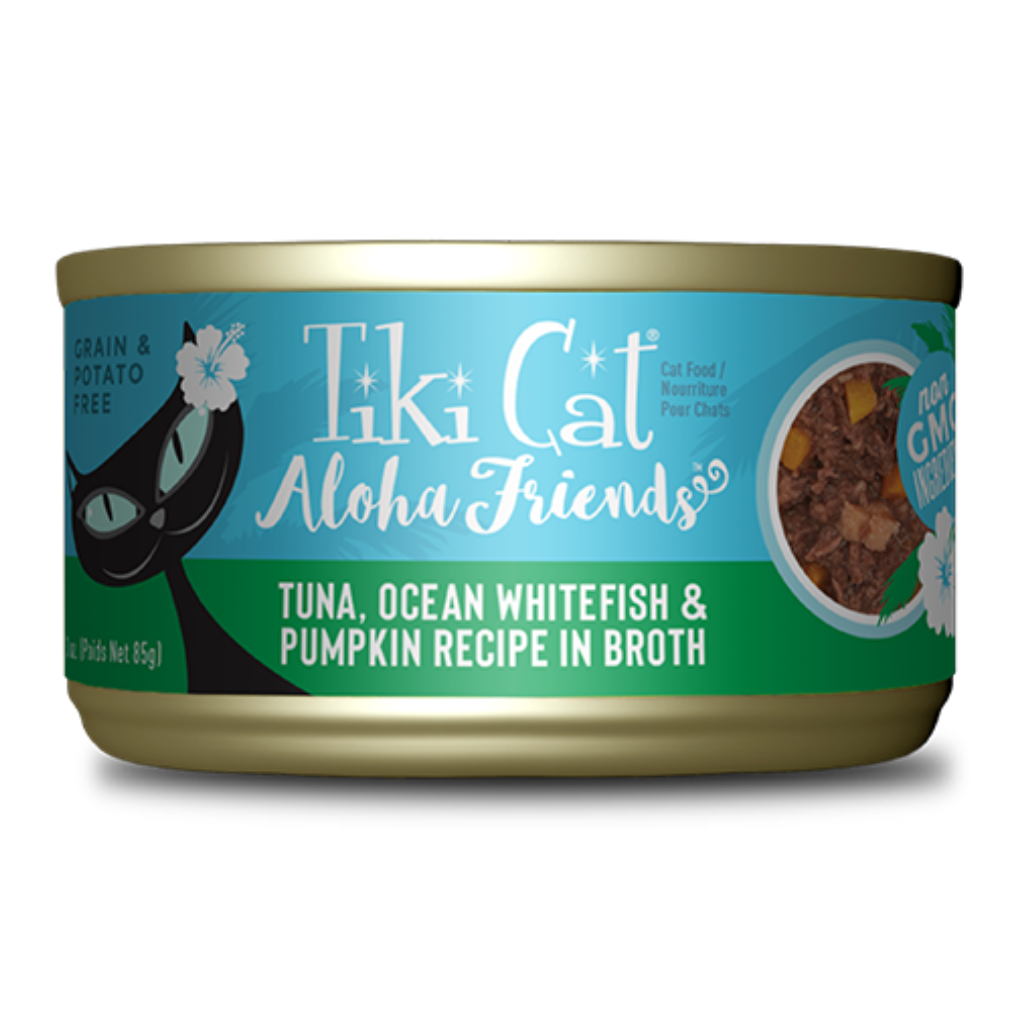 Tiki Cat Aloha Friends - Tuna, Ocean Whitefish & Pumpkin