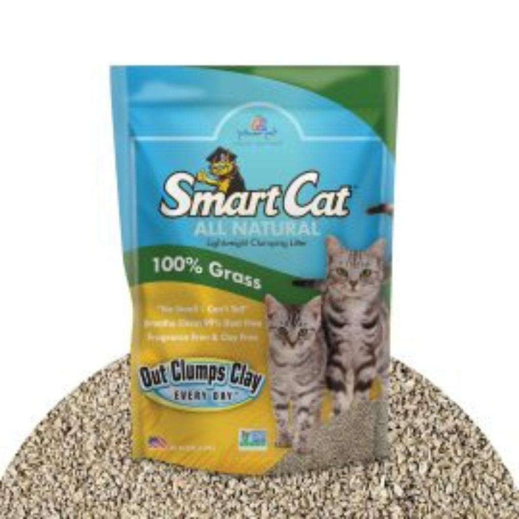 SmartCat All Natural 100% Grass Clumping Cat Litter