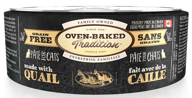 Oven-Baked Tradition Cat Can Grain Free Quail Pate