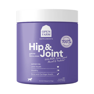 Open Farm Hip & Joint Health Supplement Chews for Dogs