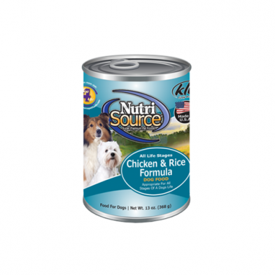 NutriSource Adult Chicken &amp; Rice Formula Wet Dog Food