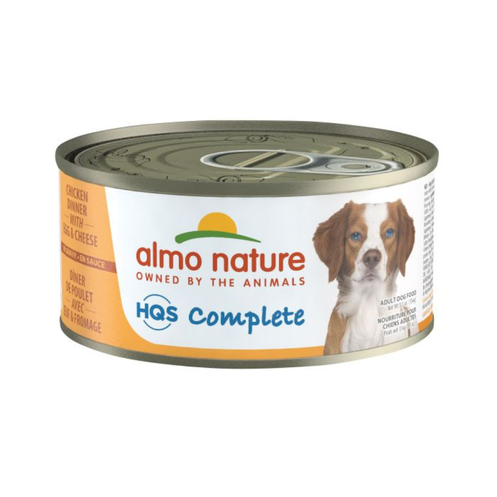 Almo Nature HQS Complete Dog Food - Chicken Dinner With Egg And Cheese In Gravy