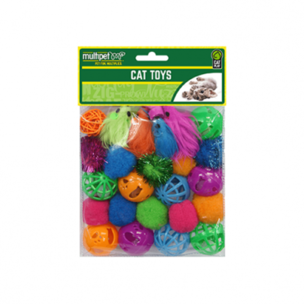 Multipet 24 Piece Value Pack Cat Toys