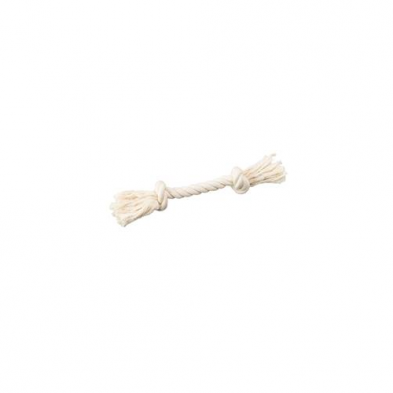 Multipet™ 2-Knot White Rope 6" Small Dog Toy