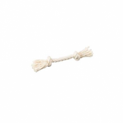 Multipet 2-Knot White Rope 9" Medium Dog Toy