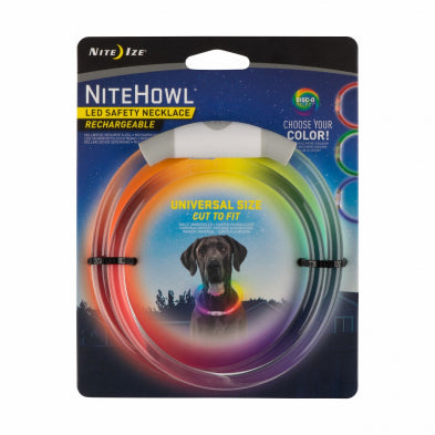 Nite Ize NiteHowl Rechargeable LED Safety Necklace Disco-O Select