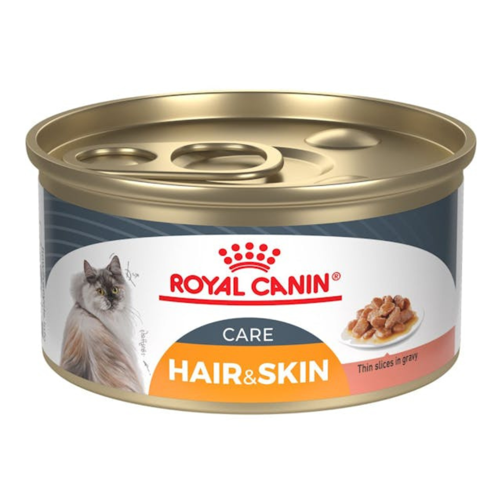 Royal Canin Hair & Skin Care Thin Slices in Gravy Cat Can