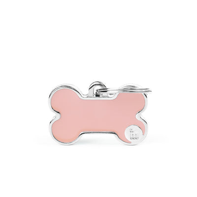 My Family Tag Basic Handmade Bone Pink Small