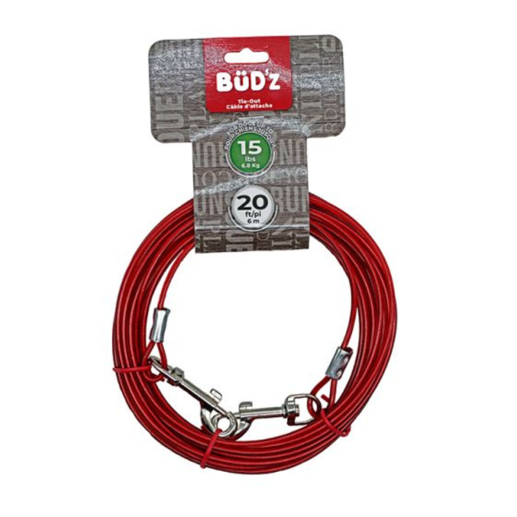 Bud'Z 20ft Tie Out (Up To 15 Lbs)