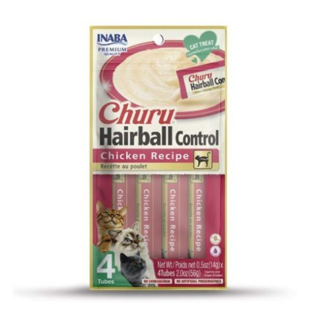 INABA Churu Hairball Control Chicken Recipe for Cats