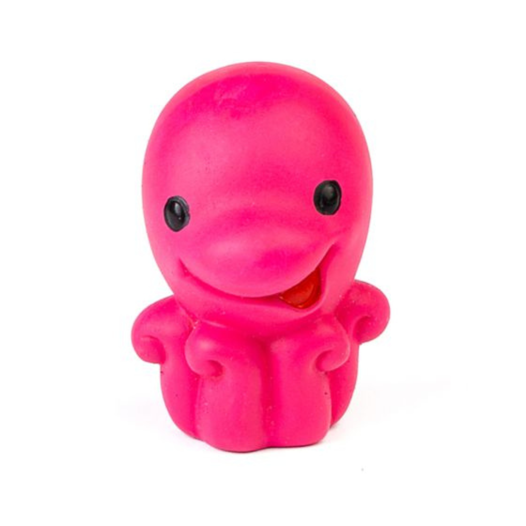 Bud'Z Latex Octopus Squeaker Pink Dog Toy