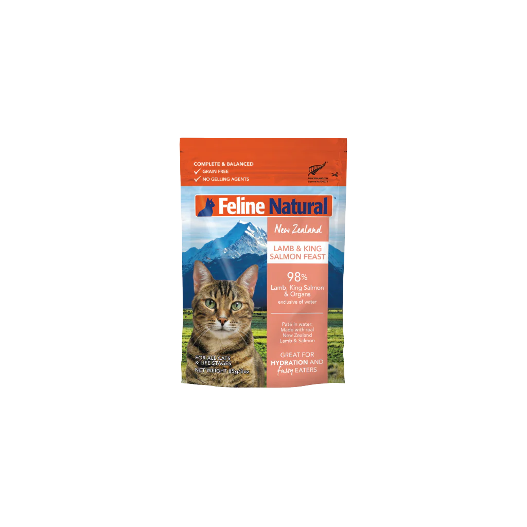 Feline Natural Lamb & King Salmon Feast Cat Pouch